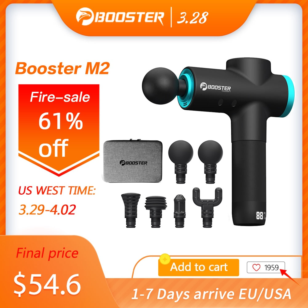 BOOSTER M2-12V LCD Deep Muscle Massage Gun - kandcspot